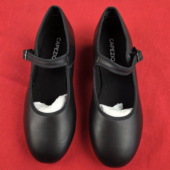 Capezio 3800 Black Leather Mary Jane Tap Shoes, Women's 9W - Picture 14 of 15